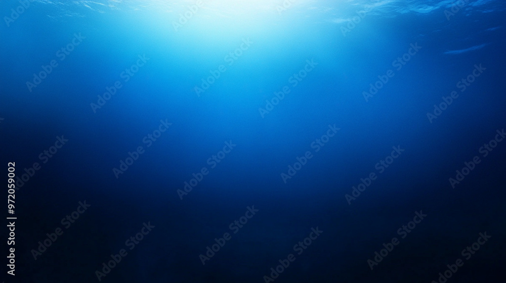 Poster smooth gradient transitions from light to dark shades of blue, creating a calming and minimalistic b
