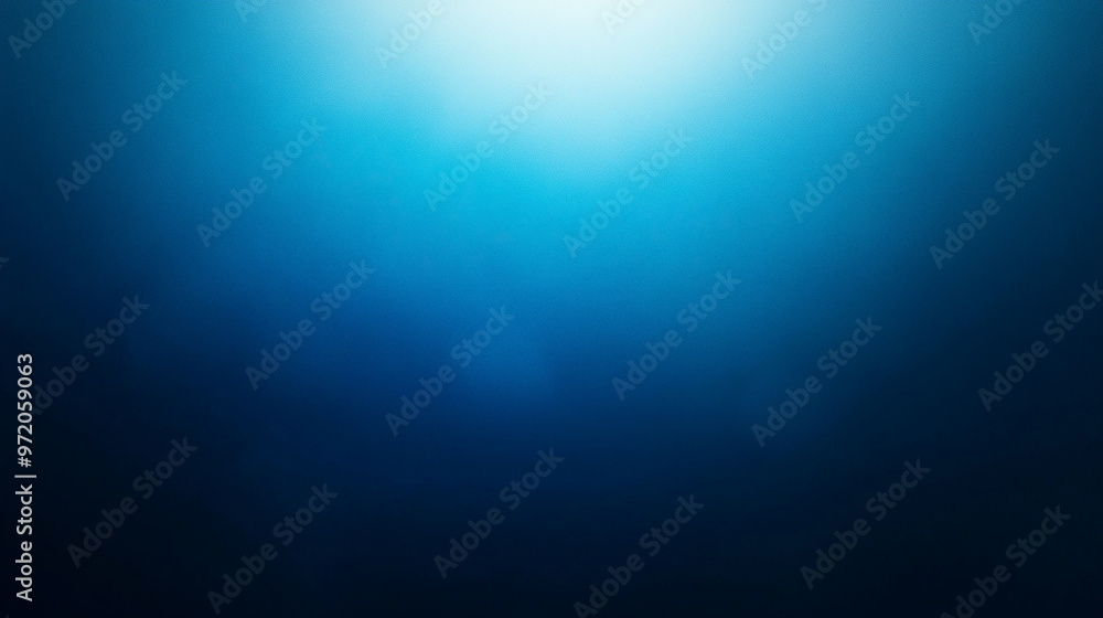 Poster smooth gradient transitions from light to dark shades of blue, creating a calming and minimalistic b