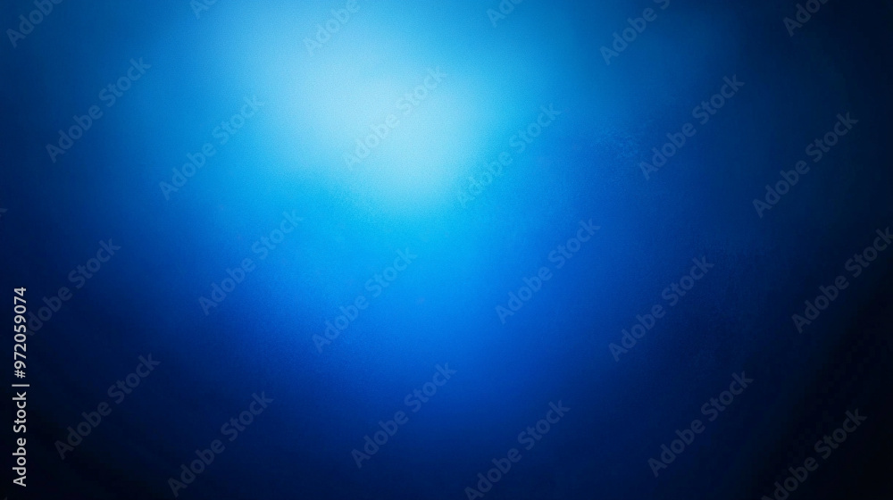 Poster smooth gradient transitions from light to dark shades of blue, creating a calming and minimalistic b