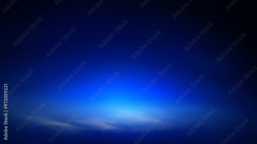 Poster smooth gradient transitions from light to dark shades of blue, creating a calming and minimalistic b