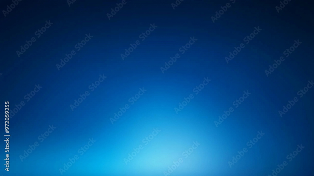 Poster smooth gradient transitions from light to dark shades of blue, creating a calming and minimalistic b