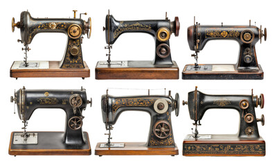 Vintage Sewing Machines Collection  Antique Metal and Wooden Sewing Devices