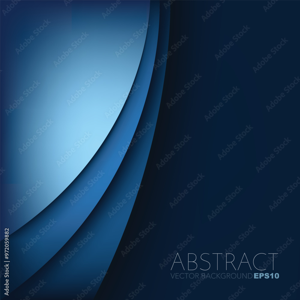 Fototapete graphic vector curve line overlap background for text and message design