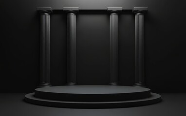 3d Podium background platform product mockup

