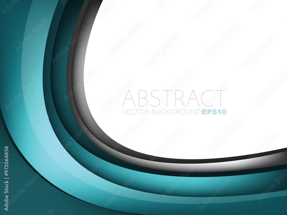 Poster graphic vector curve line overlap background for text and message design