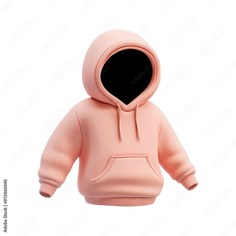 Wall mural 3d hoodie cartoon style