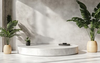 3d Podium background platform product mockup
