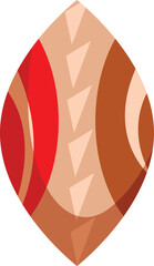 Fototapeta premium African tribe shield representing safety and power with its colorful abstract shapes