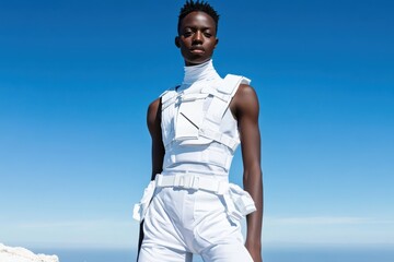 Future Fusion: Gender-Fluid Model in Tech-Enhanced Athleisure Wear Blending Fitness and Fashion for Gen Z Streetwear Trends 2024