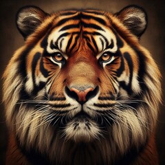 Fototapeta premium cara de tigre