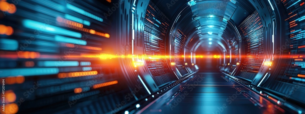 Poster digital document repository with advanced search capabilities in a futuristic setting