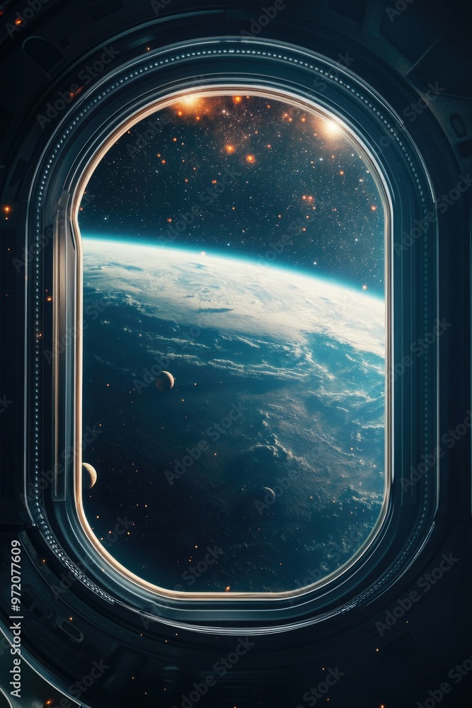 Canvas Prints space station window view