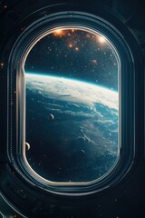 Space Station Window View