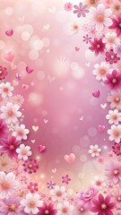 pink cherry blossom background