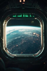 Earth view from space station