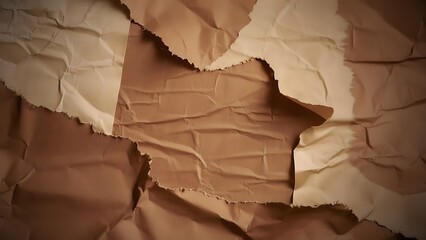 Close-Up Of White  crumple Paper Texture