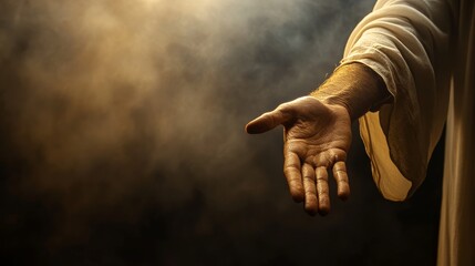 Resurrected Jesus Christ Reaching Out