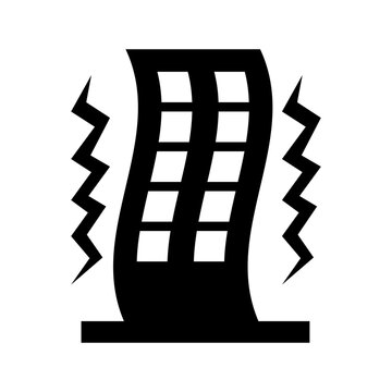 black building shaking earthquake clip art preview