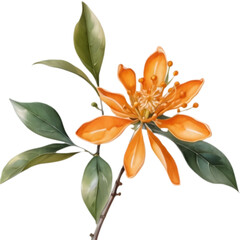 Fototapeta premium Orange Osmanthus Blossom in Full Glory. 