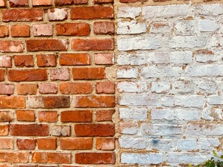 Background of old brick wall pattern texture