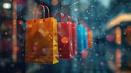 Boxing Day background, gift boxes of various colors and sizes, holiday sales promotional illustrations,generated with AI.