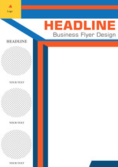 Amazing Orange Corporate Flyer Template.eps