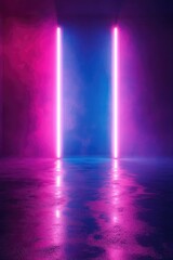 Dark Room with Bright Lights