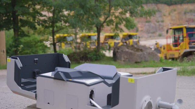 Quick take off maneuver from dock station, industrial drone performance, Czechia