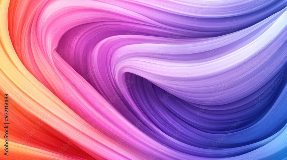 Poster a colorful abstract background with a wavy pattern, ai