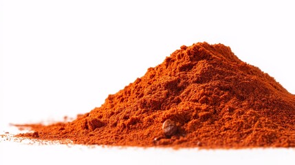 Paprika Powder Heap: A vibrant mound of paprika powder, its rich, earthy red hue captivating the eye, ready to infuse your dishes with flavor and color.  