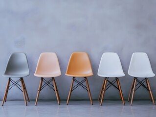 chairs in a row of chairs