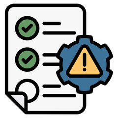 Risk Management Icons For Design Elements 