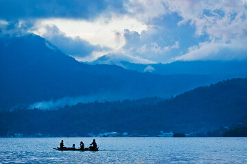 Dusk in the Lembeh Strait, Sulawesi, Indonesia