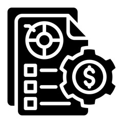 Budget Planning Icons For Design Elements 