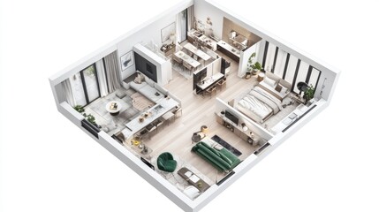 Modern Apartment Interior Design Visualization