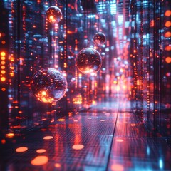 Obraz premium Disco Corridor