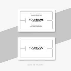 Simple border business card template