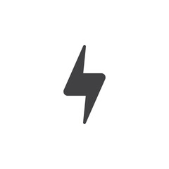 Electrical charge vector icon