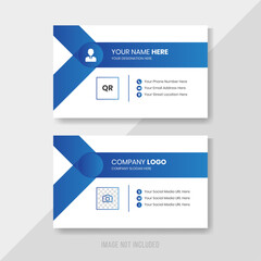 Modern and corporate business card template design