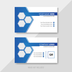 Modern and corporate business card template design