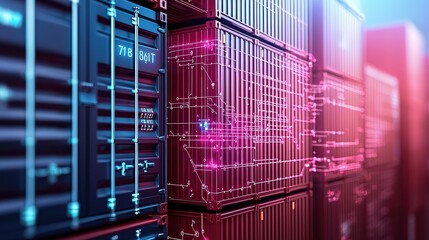 IoT in logistics, featuring smart containers, GPS tracking, and real-time delivery updates