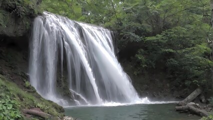 Obraz premium waterfall in the forest