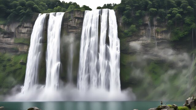 waterfall in the jungle