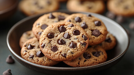 Warm and Inviting: Fluffy Chocolate Chip Cookies Fresh from the Oven