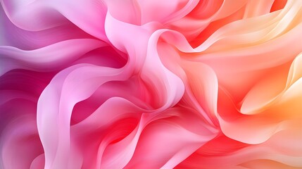 Fototapeta premium Abstract floral motifs, swirling lines in soft pastels, ethereal and dreamy atmosphere, vector art style, seamless pattern for textiles.