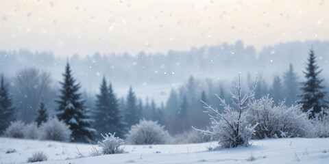 Obraz premium Majestic Snow Covered Mountain Peaks in Winter