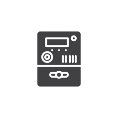 Measurement electricity device vector icon