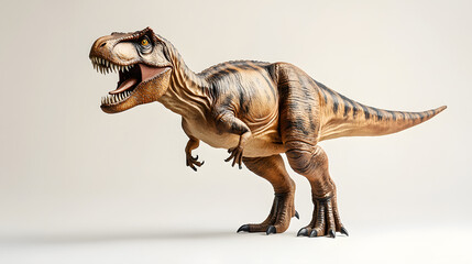Fototapeta premium Tyrannosaurus rex dinosaur isolated on white background. T-rex