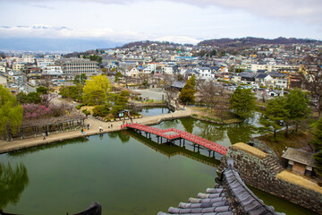 Spring in Matsumoto beautiful town views Japan