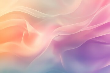 Obraz premium Pastel Dreams: Abstract, ethereal, and dreamlike, this soft and delicate fabric flows in a symphony of pastel hues, capturing the essence of light and grace. 